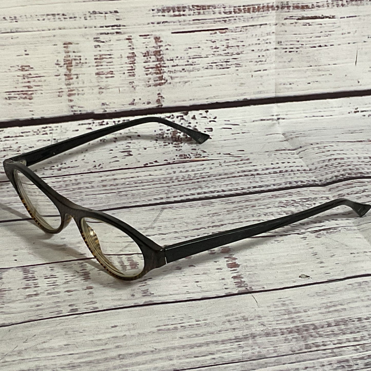 VTG. THEO "Blanc" Brown Cat Eye Eyeglasses (FRAMES ONLY)