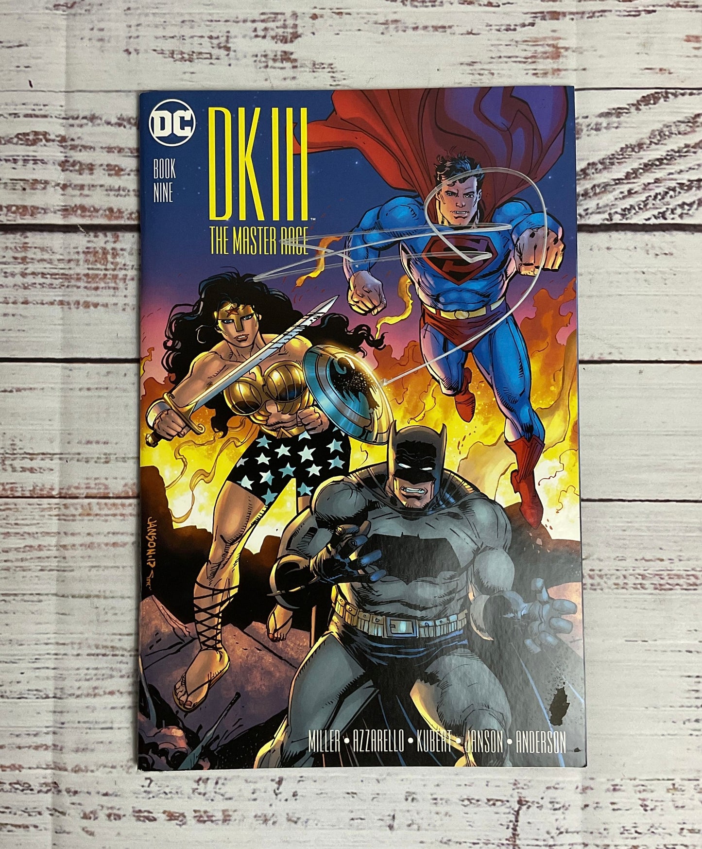 Rare Frank Miller Signed DC Comics Dark Knight Master Race III #9 of 9