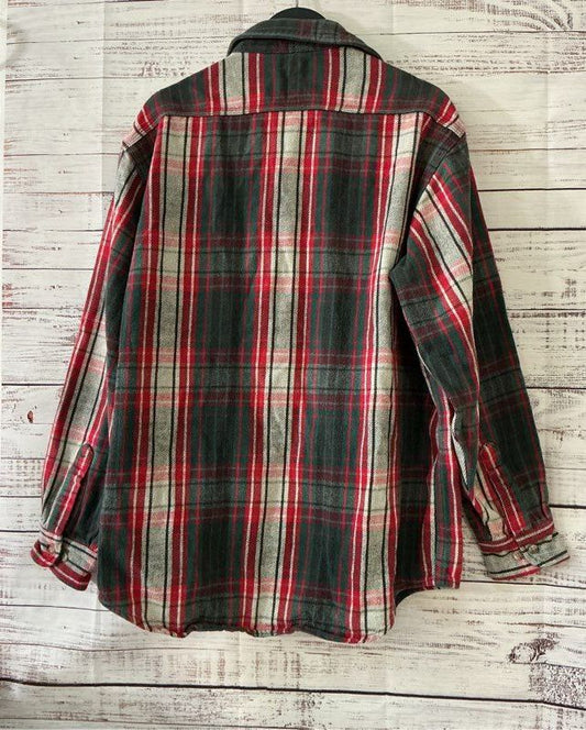 Men's Carhartt Red & Green Flannel Shirt Size L?