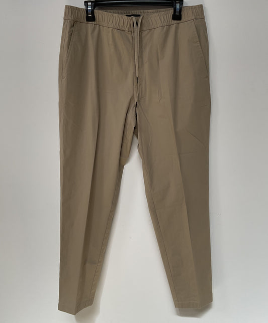 Theory Mayer Men's Dark Beige Drawstring Pants Size 33