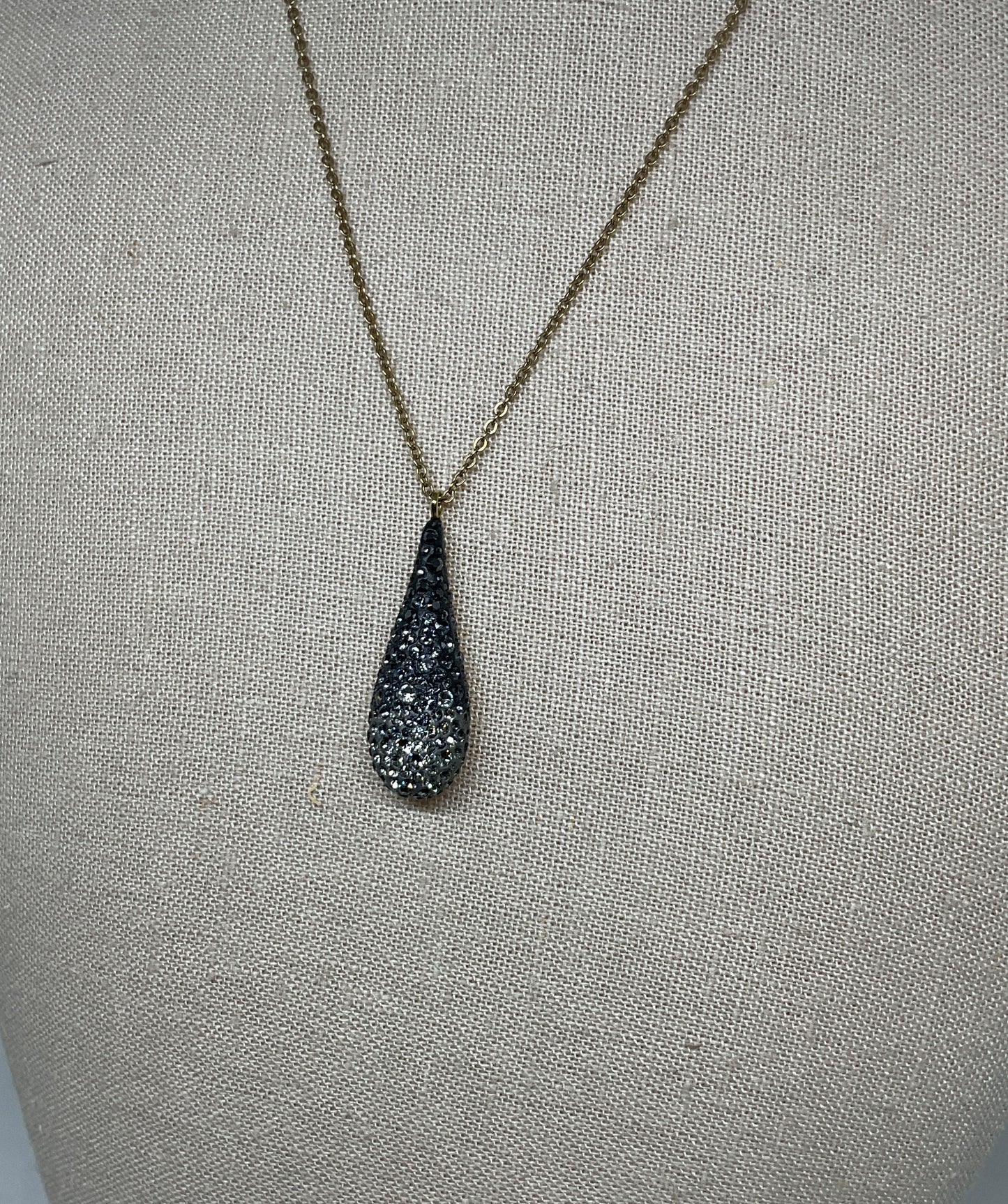 Swarovski Gold Tone with Crystals Necklace & Earrings Set