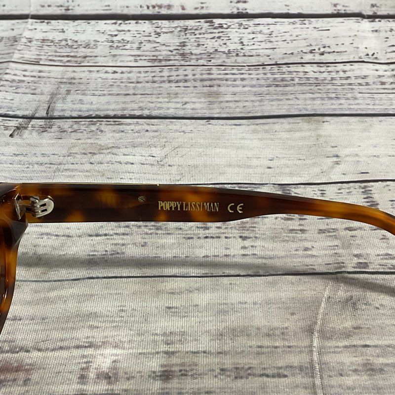Poppy Lissiman Courtney Orange Tortoise Hornrim Sunglasses - Size 50-21-140