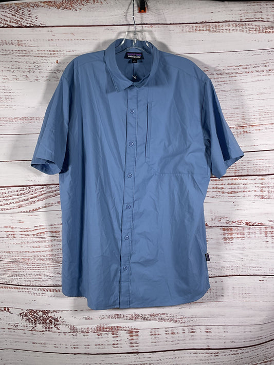 Patagonia Blue Short Sleeve Undershirt - Size XL