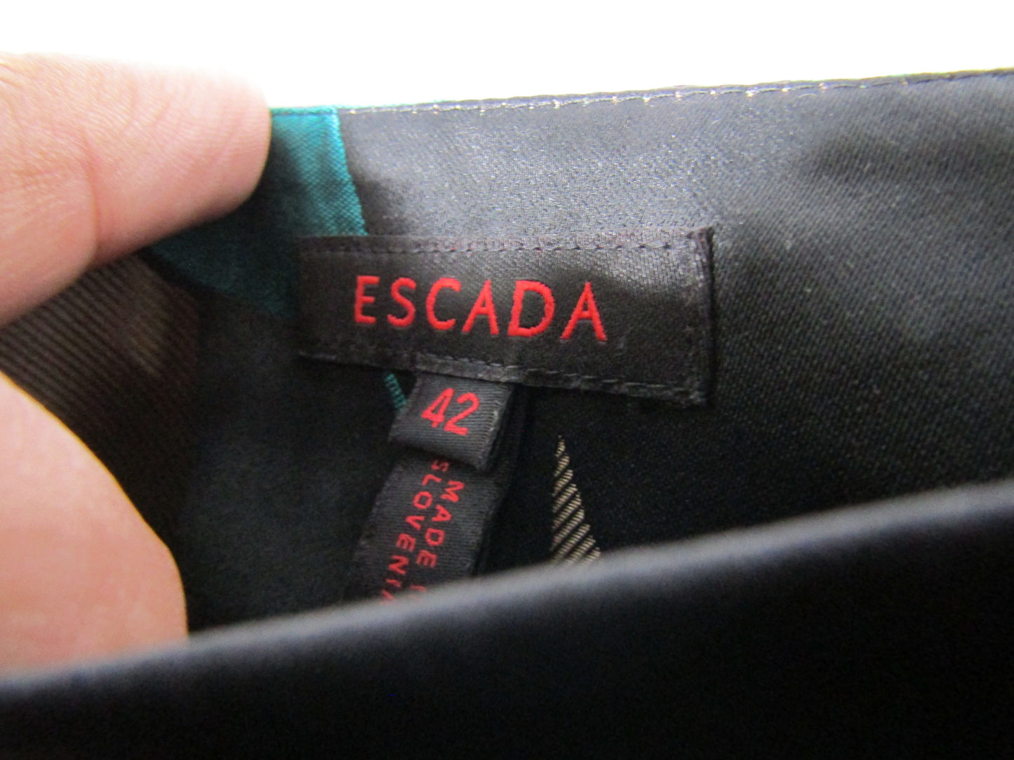 Escada Women's Multi-Color Floral Silk Blend Pencil Skirt Size 42