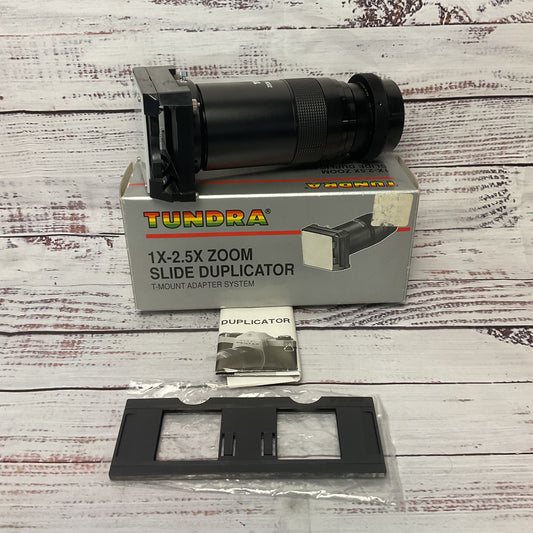Tundra 1x-2.5x Zoom Slide Duplicator T mount Camera Lens