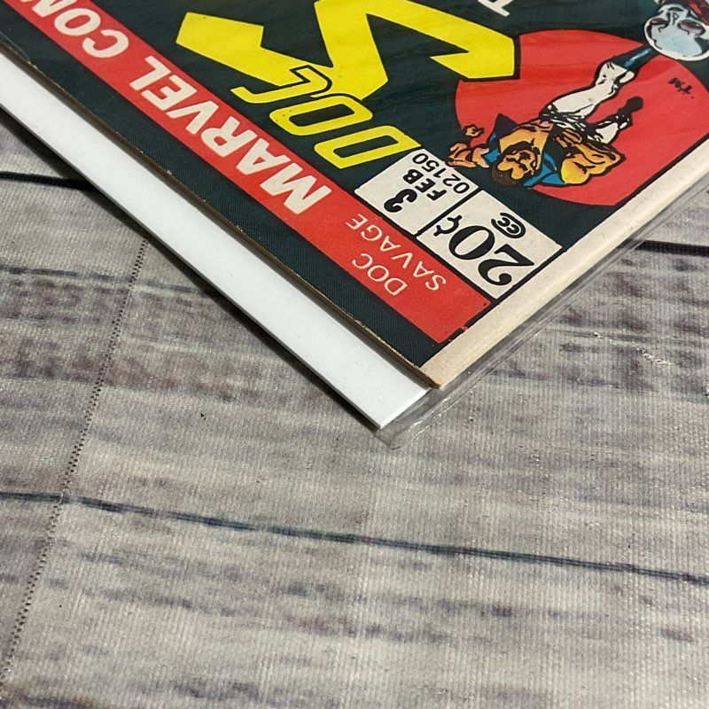 Lot Of 3 Vtg. Doc Savage #2 3 5 Marvel Comics Ungraded 1972