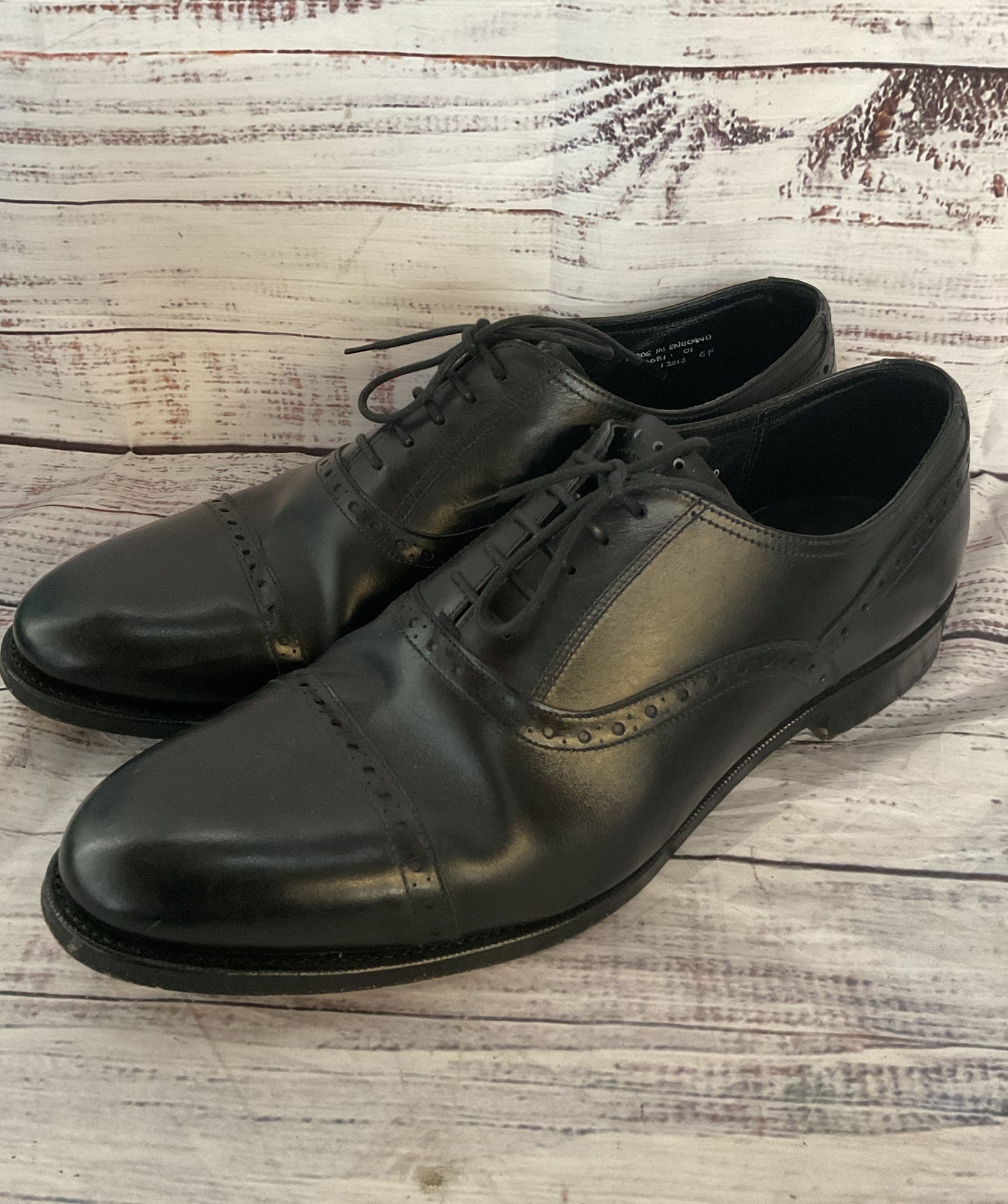 The Grenson Company Leather Oxford Dress Shoes Black