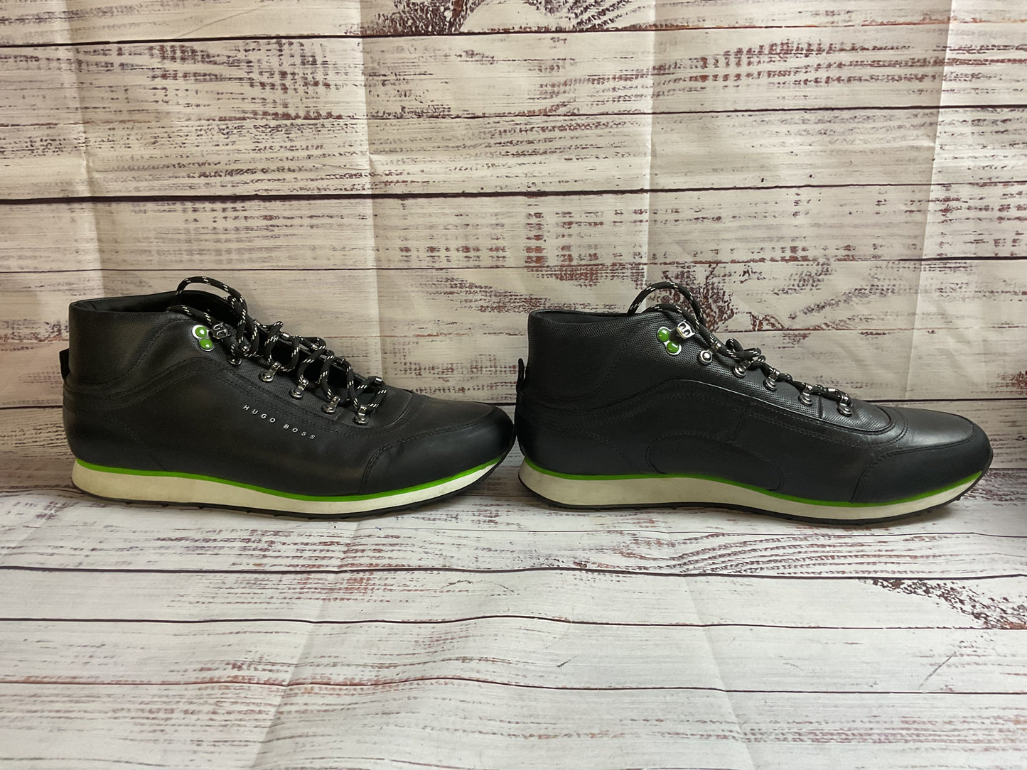 Hugo Boss Black Green Sneaker Shoes Men 12