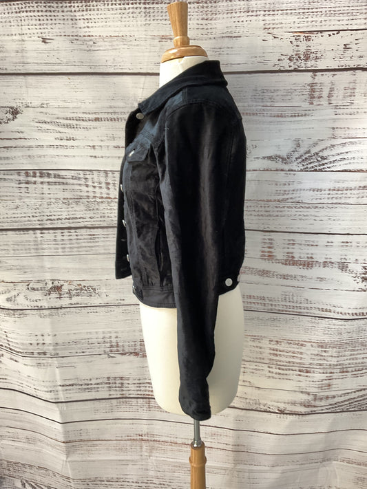 Pilcro And The Letterpress Black Velcro Denim Style Jacket - Size XS