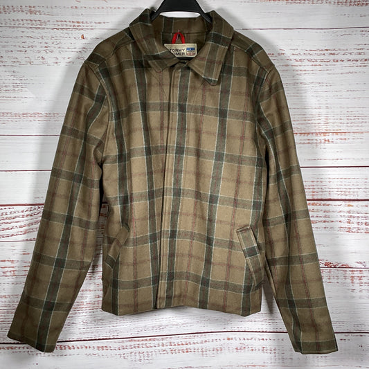 STORMY KROMER Men's Green Wool Blend Plaid Jacket-SZ M