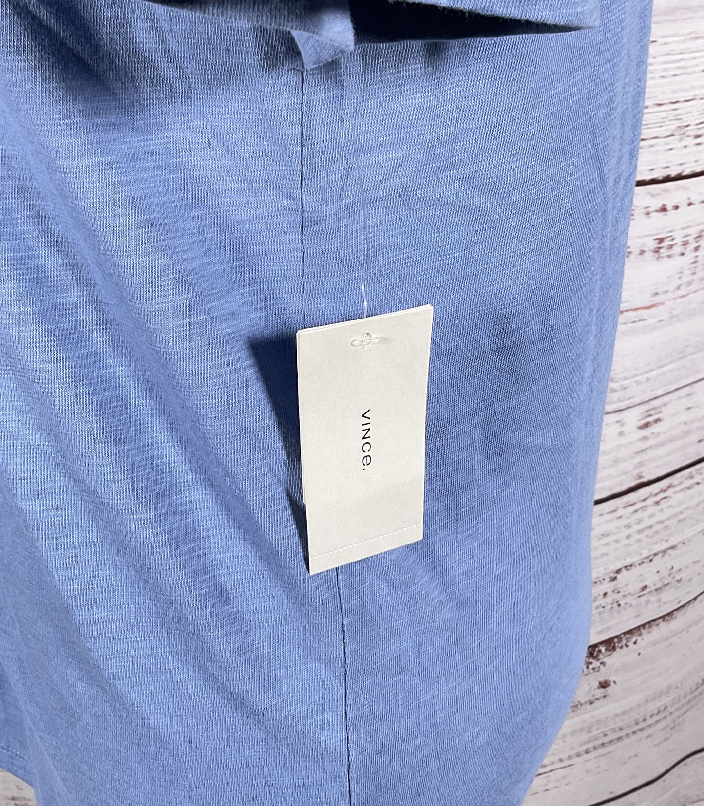 Vince Cotton Short Sleeve Golf Polo Blue M