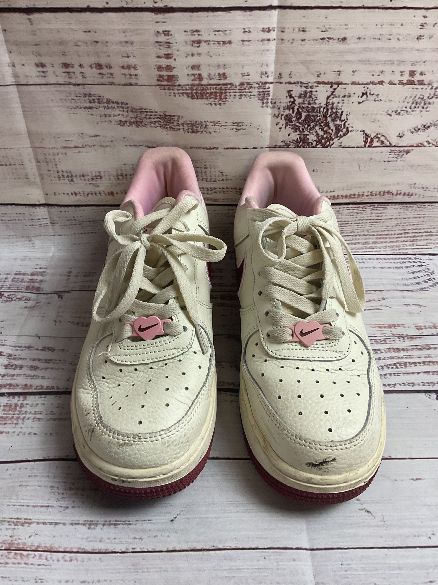 Nike Air Force 1 Low 'Valentines Day 2023' White Sneaker Athletic Shoe Women 6.5