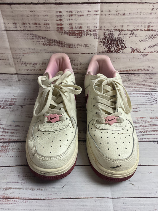 Nike Air Force 1 Low 'Valentines Day 2023' White Sneaker Athletic Shoe Women 6.5