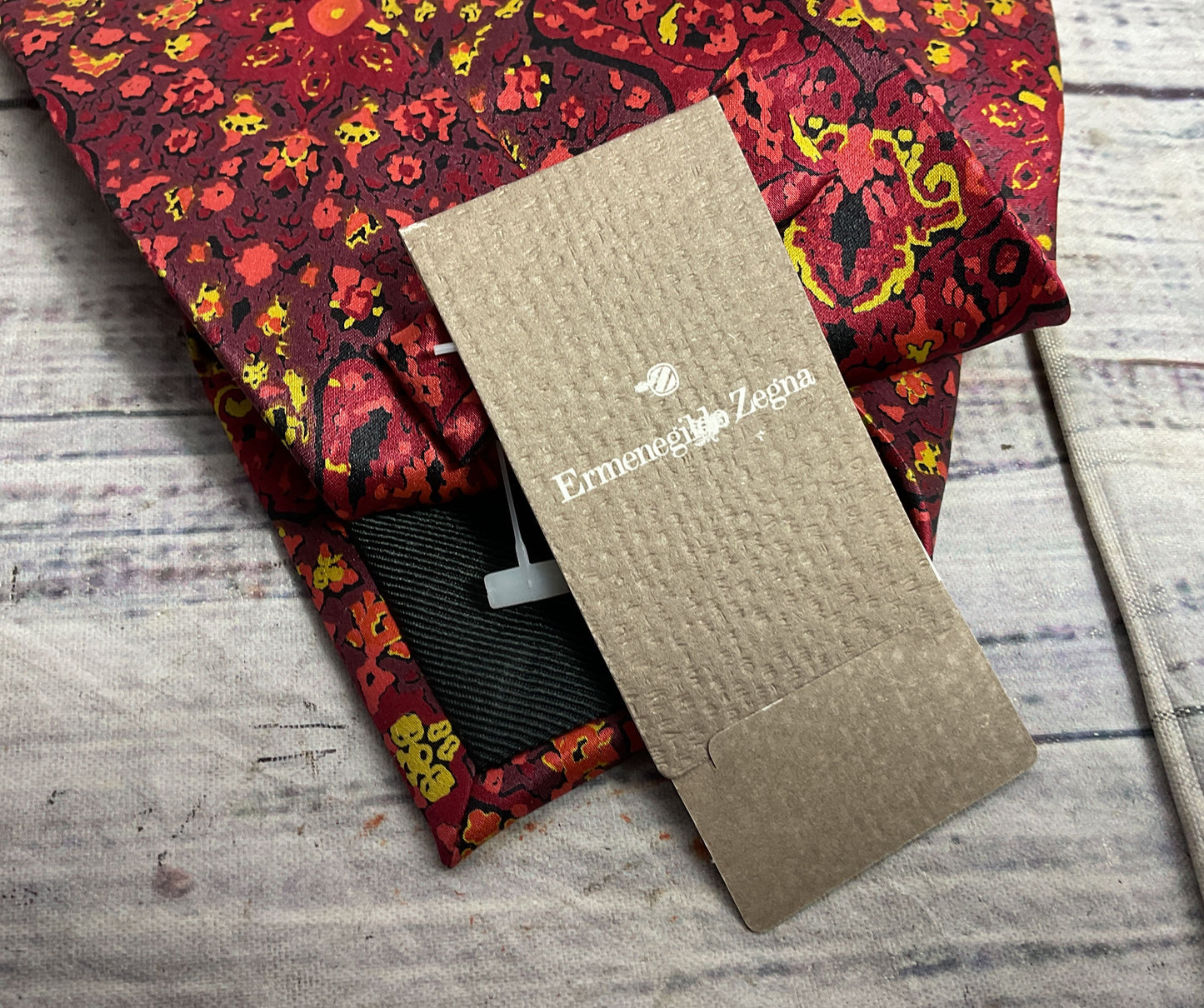 Ermenegildo Zegna Silk Tie OS Red