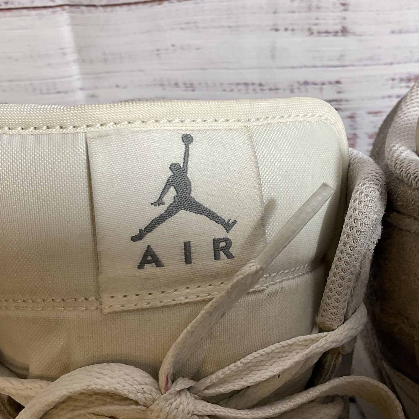 NIKE Air Jordan's 1 FQ7720-002 Men's White Gray Sneakers Shoes- SZ 8.5