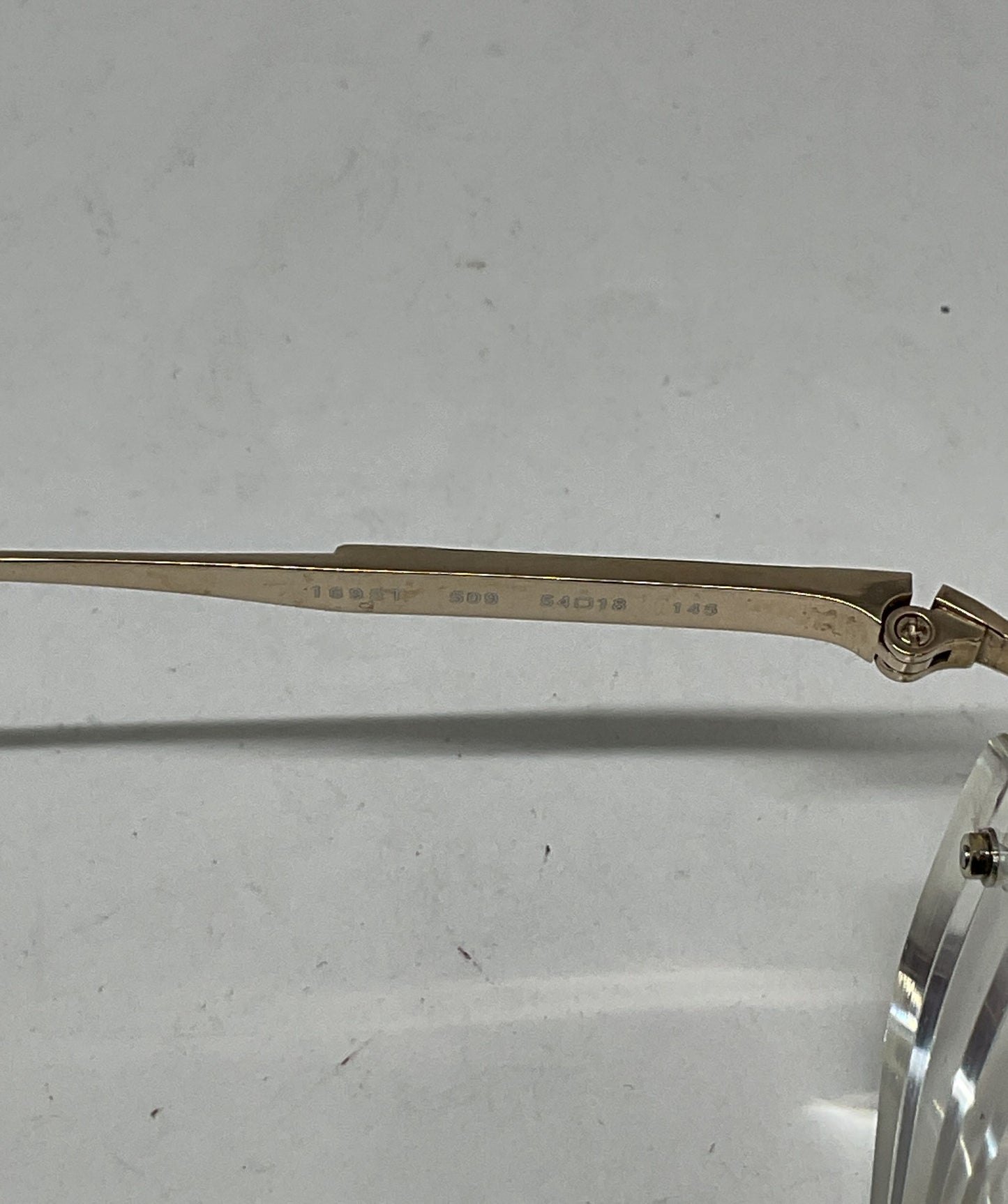 Salvatore Ferragamo Titanio Gold Eyeglasses Frames - Size 145 Japan