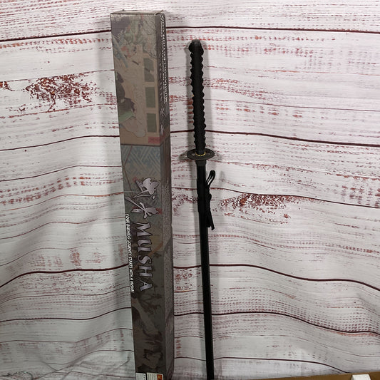 NEW MUSHA SS006BK-1 39" Samurai Sword Carbon Steel Katana 28" Blade