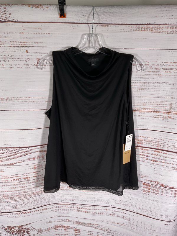 Women's NEW Halogen Black Sleeveless Blouse Size 1