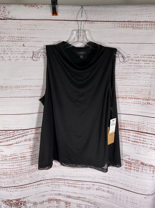 Women's NEW Halogen Black Sleeveless Blouse Size 1