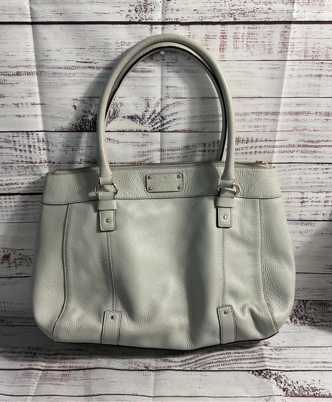 Kate Spade New York Berkshire Road Teegan Zip Leather Tote Bag Gray