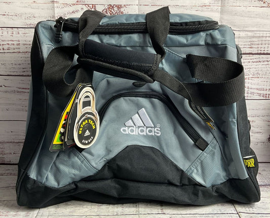 Adidas Nylon Ultra Tech Gym Bag Duffle Blue