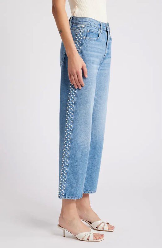 Frame Atelier of Denim Le Jane Crop Daylight Pearl Women's Size 28