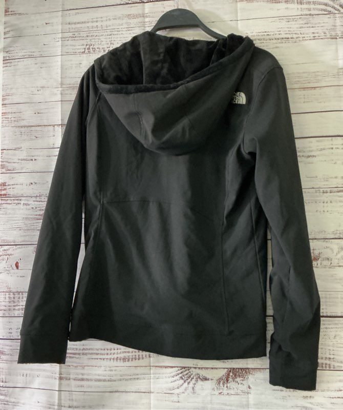 Women's The North Face Black Jacket with velour lining and hood Size S