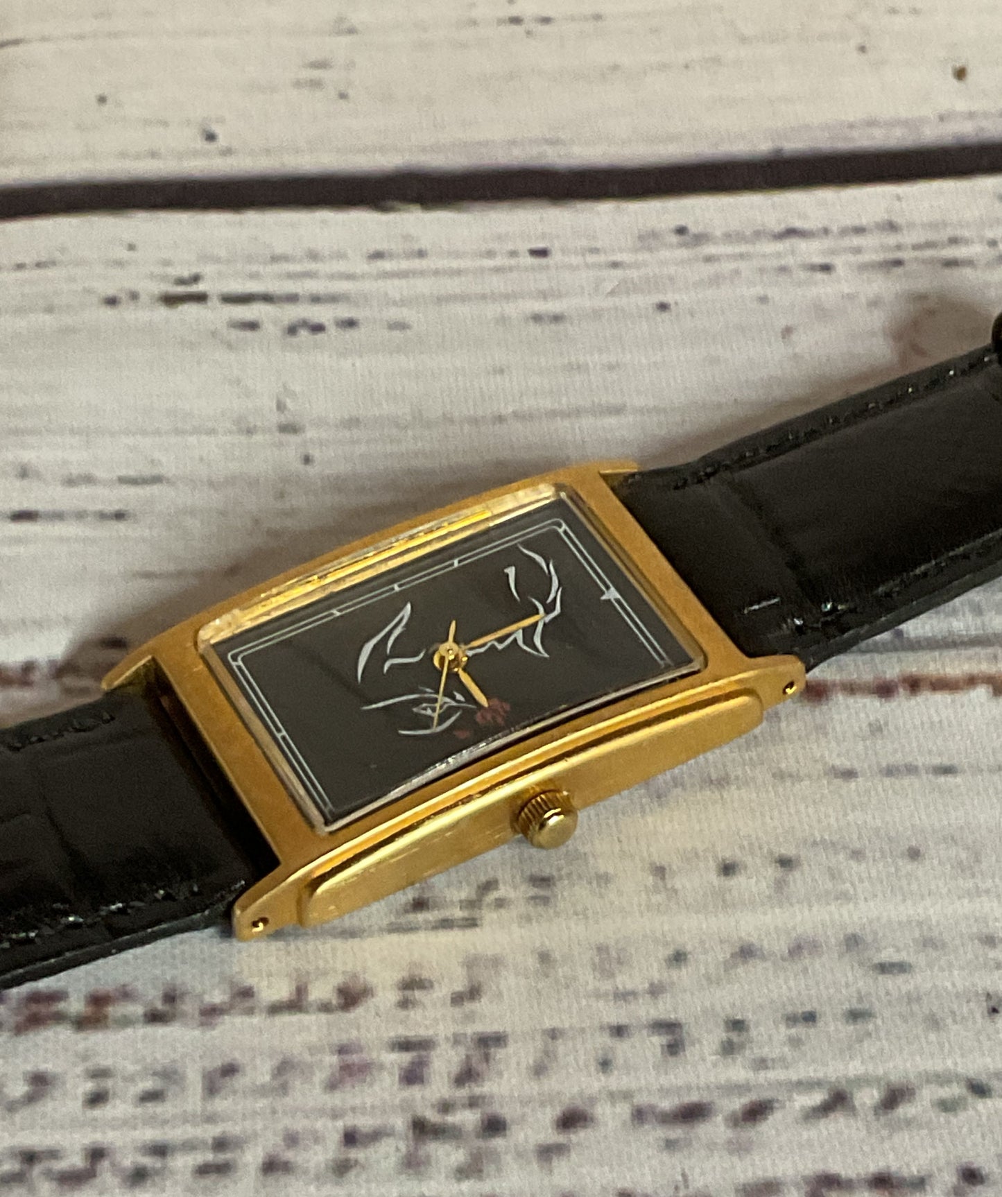 Disney Beauty And The Beast Stainless Steel Watch