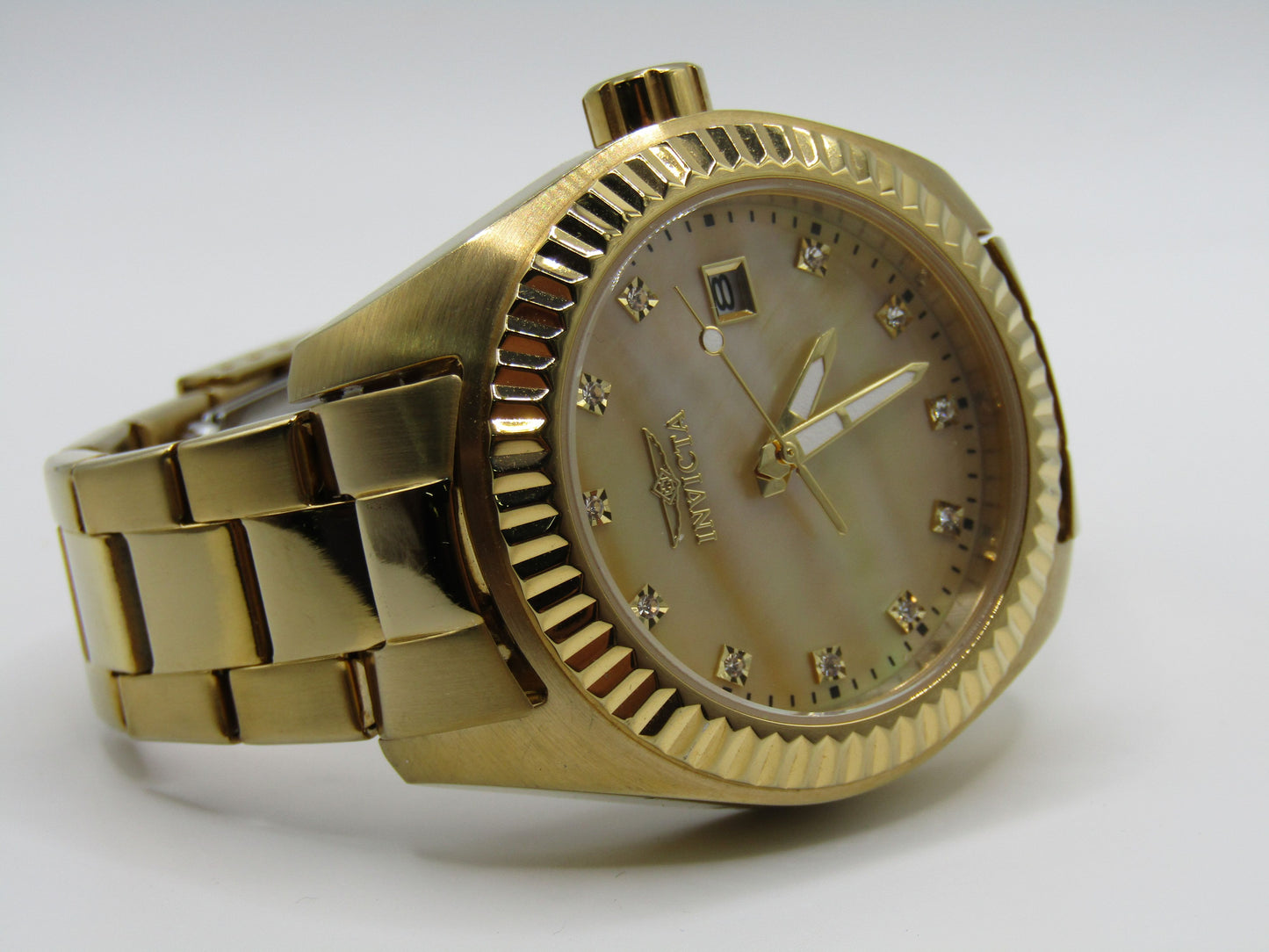 Invicta Specialty Women's Gold Tone MOP Quartz Watch 20352