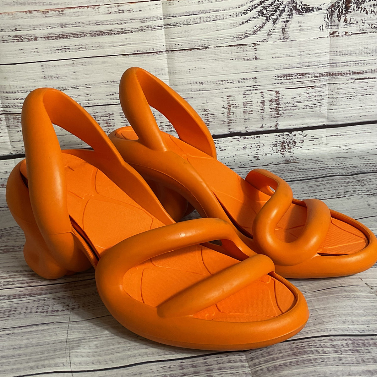 CAMPER Kobarah Orange Strappy Sandals- SZ 38/ 7.5 US