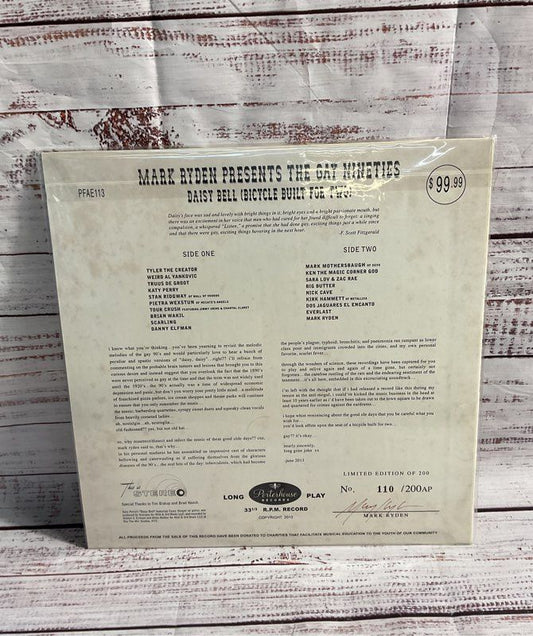 Sealed Mark Ryden The Gay Nineties Old Tyme Music Vinyl Record Signed AP 110/200