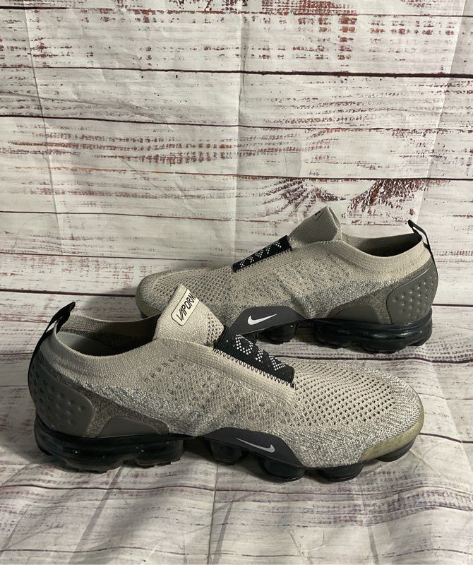 Nike Air Vapormax Flyknit Moc Moon Particle Black Grey AJ6599-202 Size 11