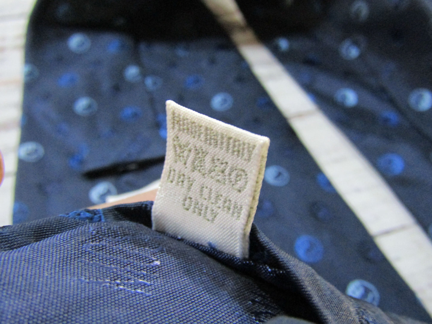 Moschino Men's Blue Bubbles Print Silk Tie Made in Italy