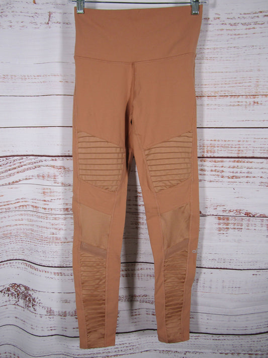 Alo Women's Brown High Waist Motto Leggings Size M