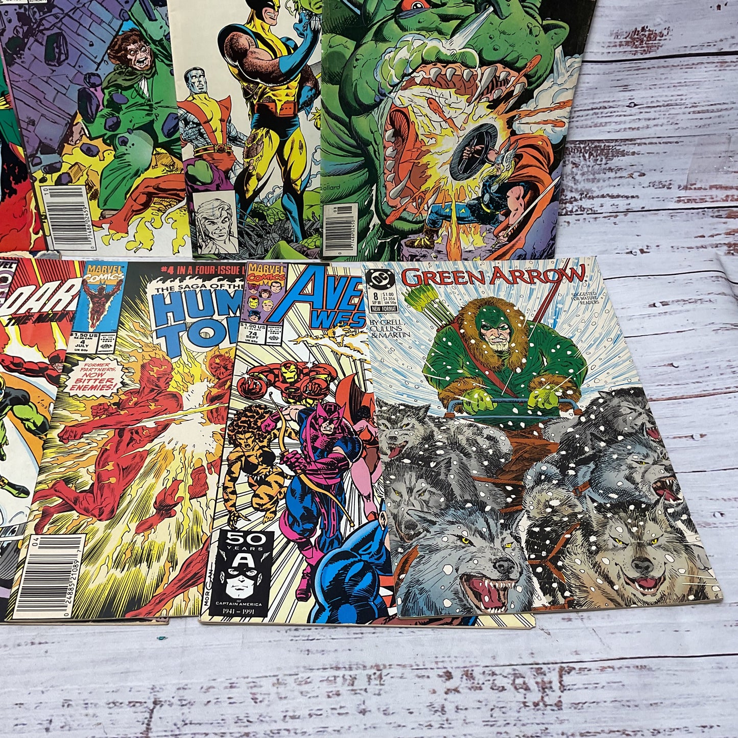 Vintage Marvel DC Comics Mixed Lot Of 11 Comic Books