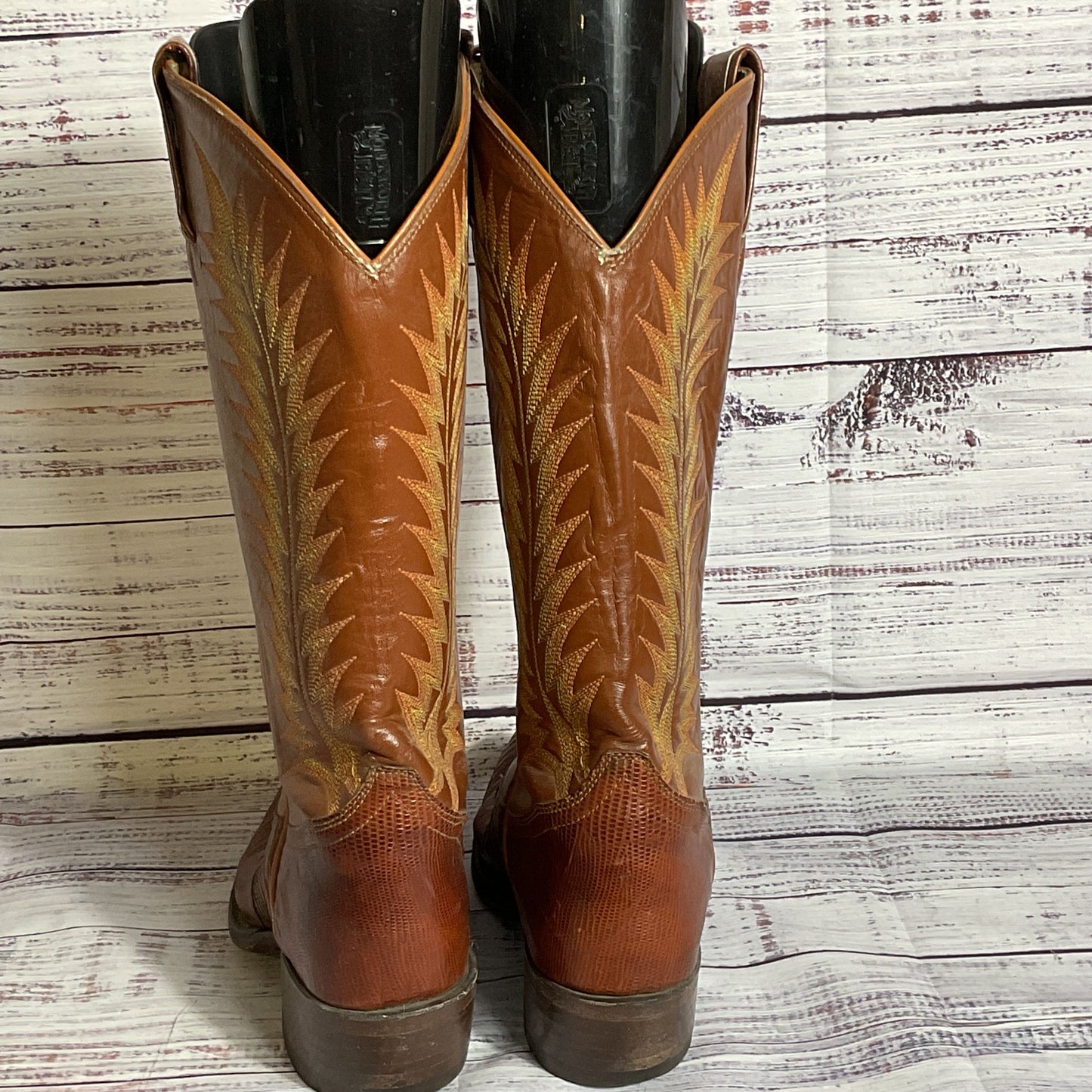 TONY LAMA #6340 Kids Brown Leather Cowboy Boots- SZ 4.5