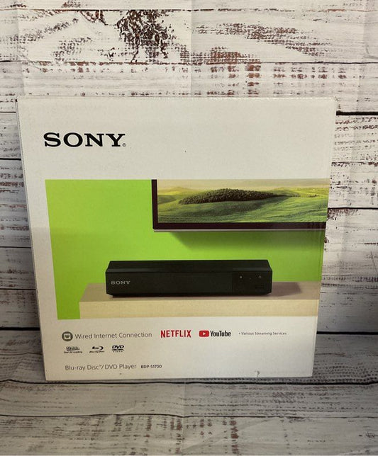 Sony BDP-S1700 Wired Internet Connection Blu Ray DVD Player Black