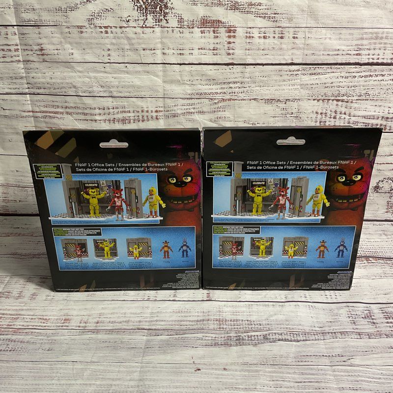 NOB Jazwares Five Nights At Freddy's Office Set Chica & Foxy 5" Figure Bundle