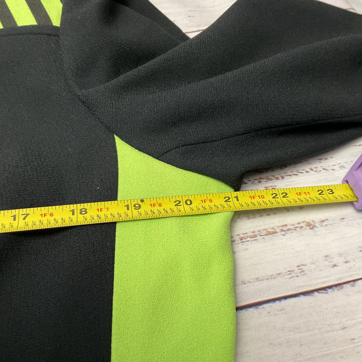 Alberto Makali Green Black Stripe Color Block Jacket - Size See Measurements