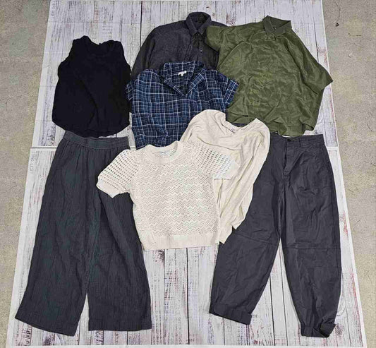 Madewell 8pcs Women's Clothing Bundle - shirts, pants, sweaters