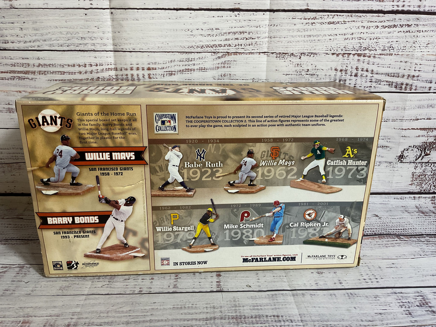 NEW McFARLANE TOYS Giants Of The Home Run Willie Mays "660" Barry Bonds 2-Pack