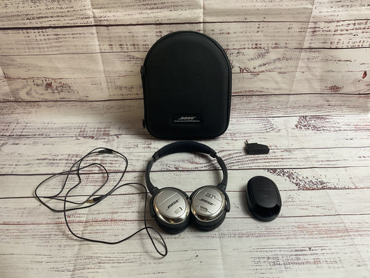 Bose Quietcomfort 3 Noise Cancelling Wired On Ear Headphones TESTED WORKS