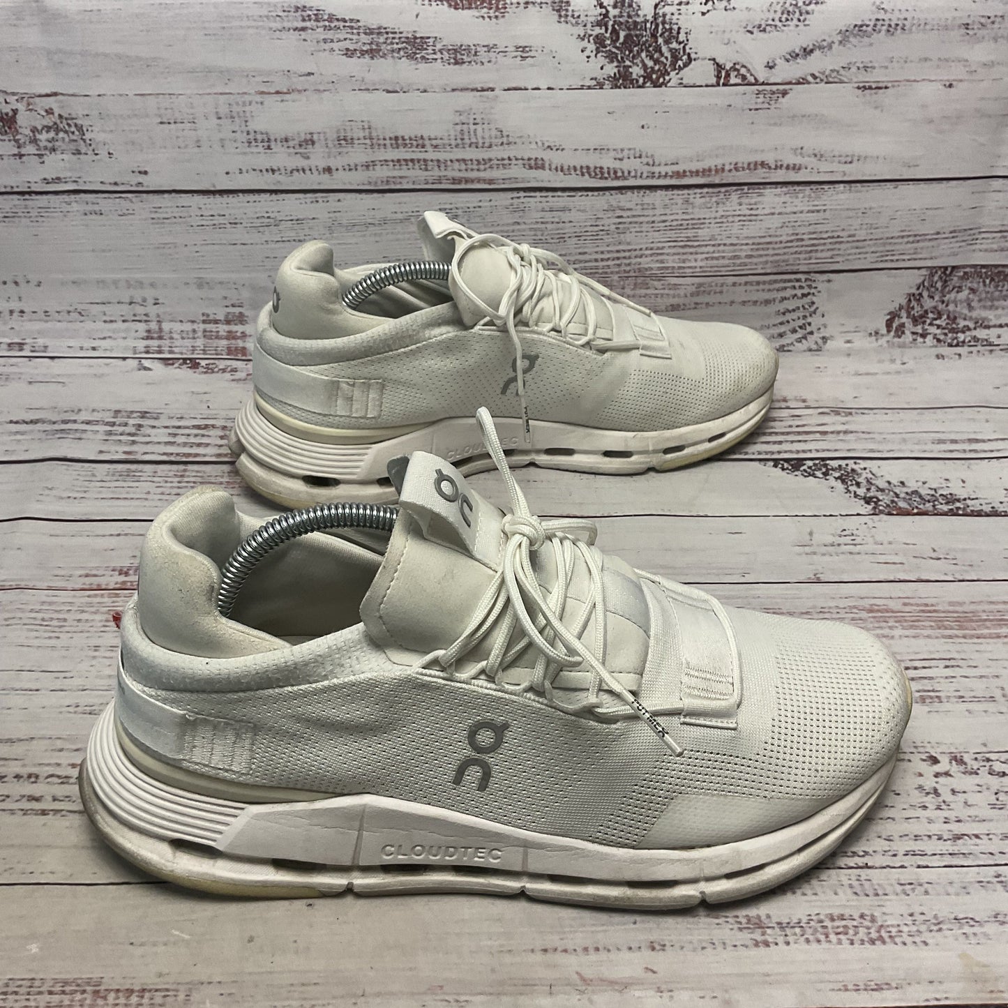 ON Cloudnova White Athletic Running Shoe Men Size 10