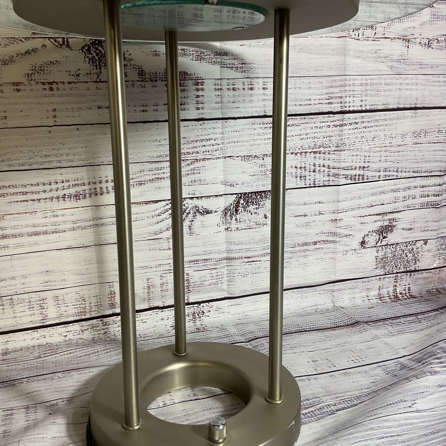 VTG. ROBERT SONNEMAN for GEORGE KOVAC Saturn Brushed Nickel Table Lamp- 18"