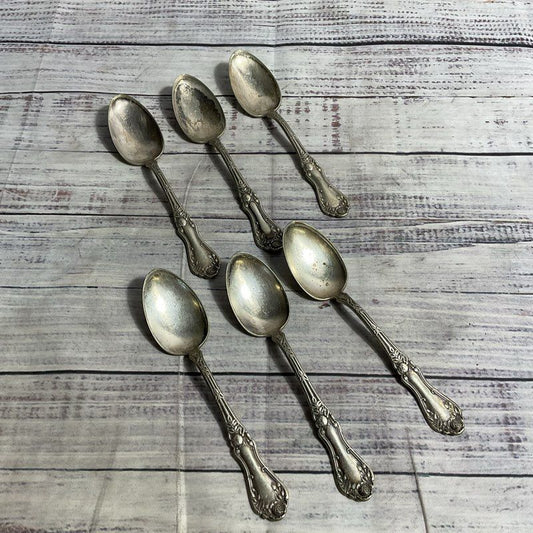 VTG. Rockford S.P. Co. Rosemary Silver Plate 6 pc. Teaspoons Set