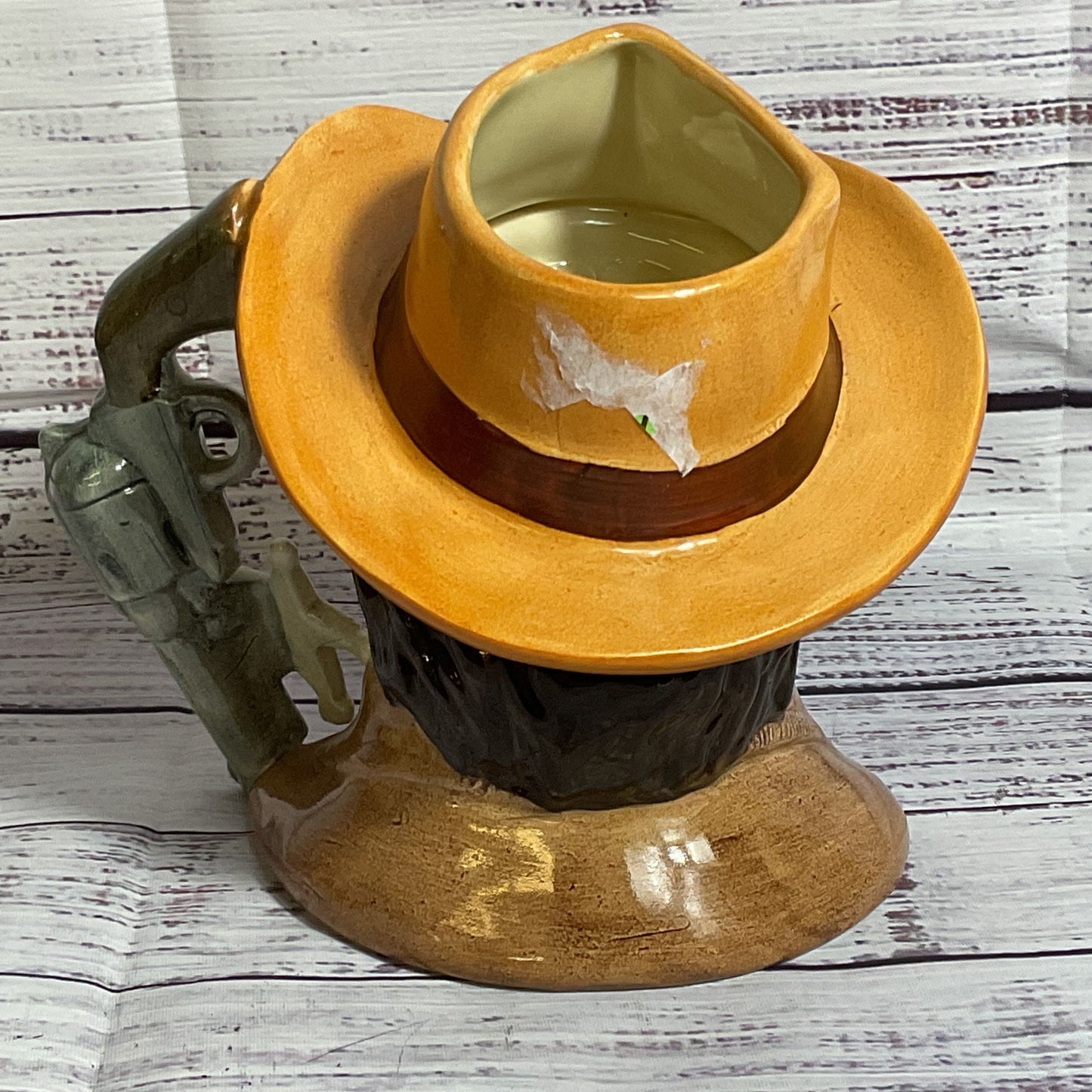 VTG. 1984 ROYAL DOULTON The Wild West Wyatt Earp Mug- 6"