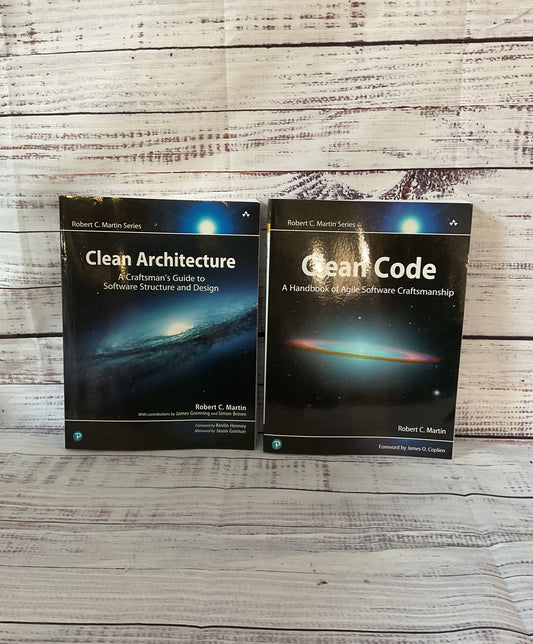 Clean Architecture and Clean Code Software Books (Robert C. Martin Series)