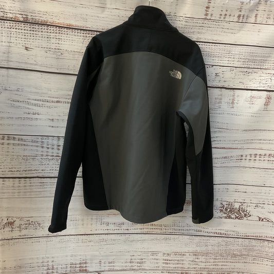 The North Face Black Grey High Neck Fleece Zip Jacket - Size M