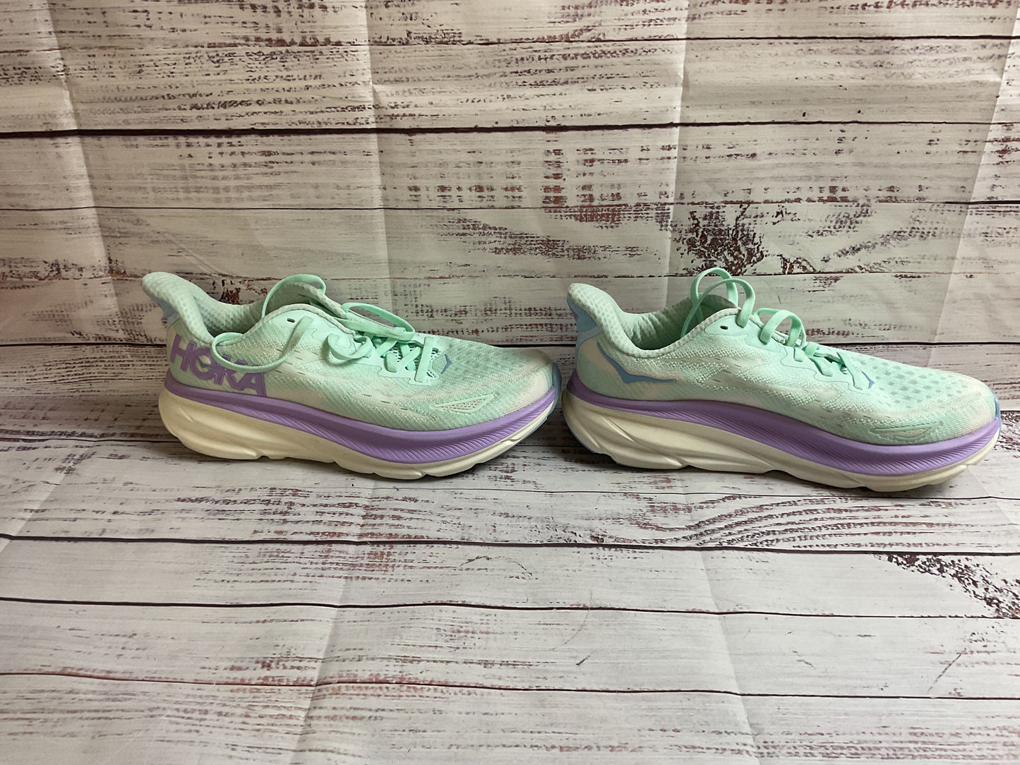 Hoka Clifton 9 Seafoam Sneakers Athletic Shoe Women 8