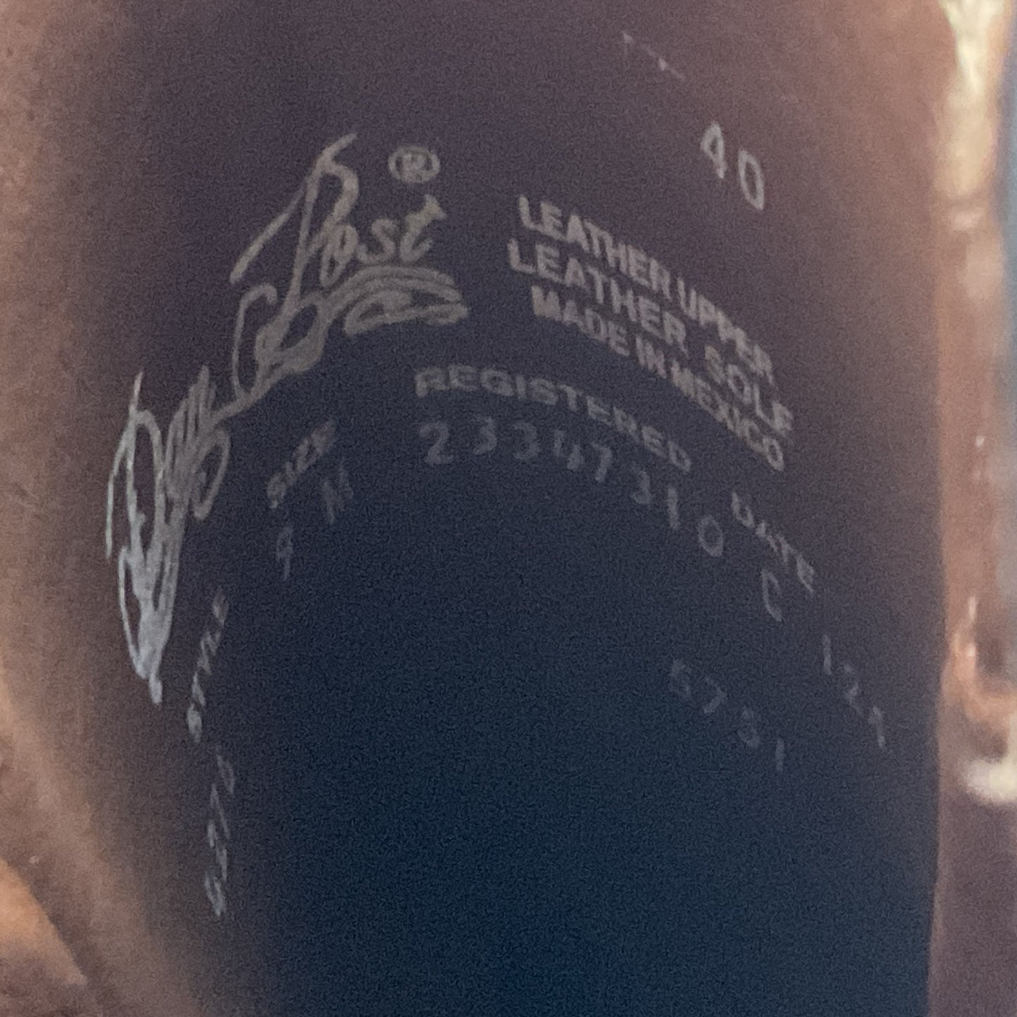 DAN POST Women's Tan High Cowboy Boots- SZ 9M (AS-IS- HAS STAINS)